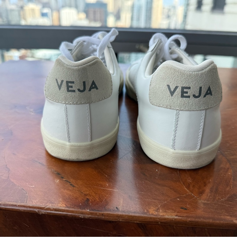 Veja White and Gray Sneakers